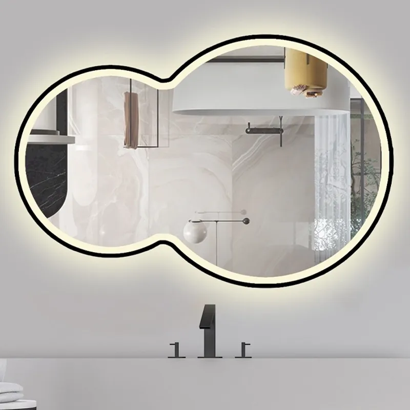 Badnor Leonora dobbelt rundt speil (150cm) m/ LED-belysning