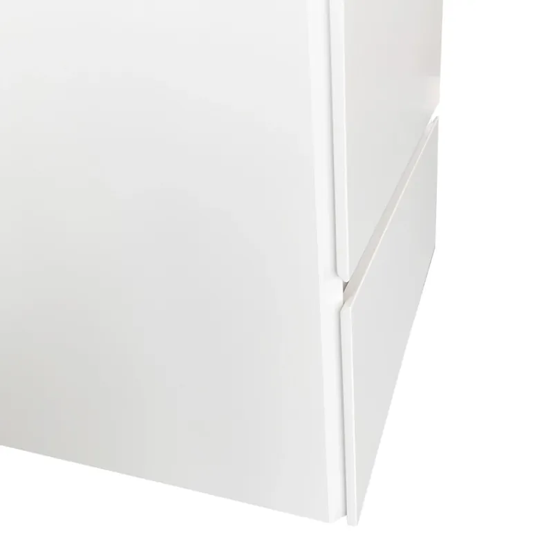 Badnor Melanie HVIT 120cm servantskap m/dobbel HVIT benkeplate