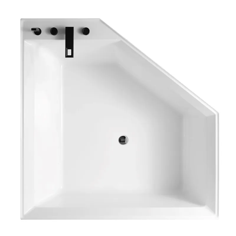 Badnor Fiorella designbadekar m/ innb. blandebatt. 150x150cm