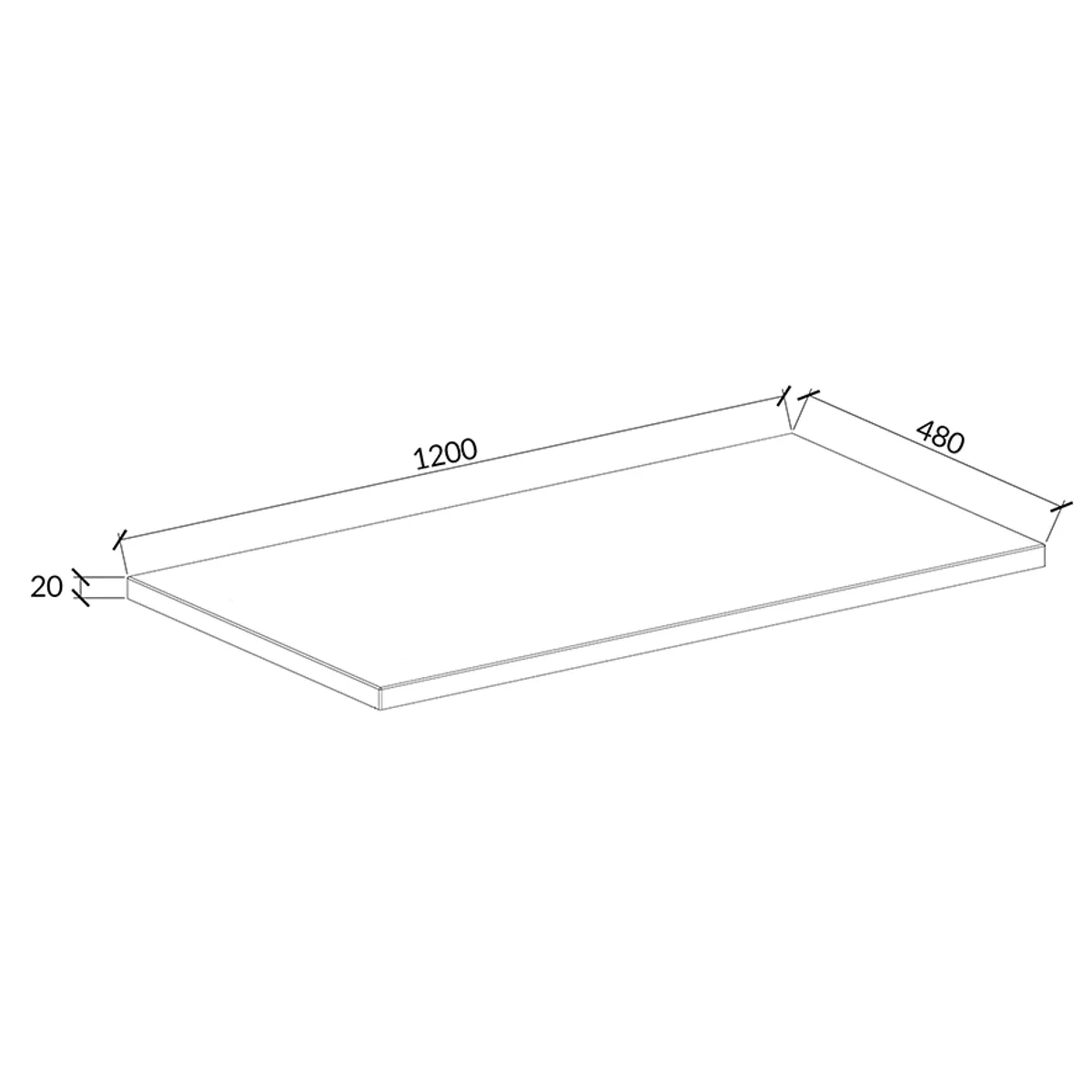 Badnor Mikala 120cm servantskap (enkel) m/HVIT benkeplate