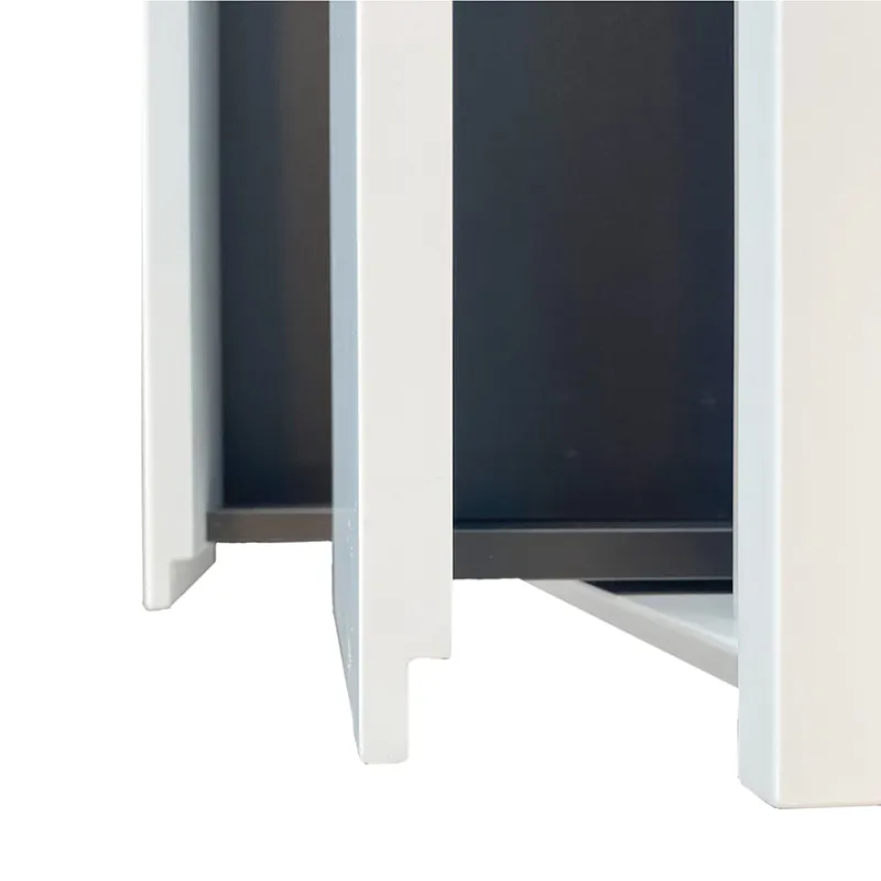 Badnor Melanie HVIT 120cm servantskap m/enkel HVIT benkeplate