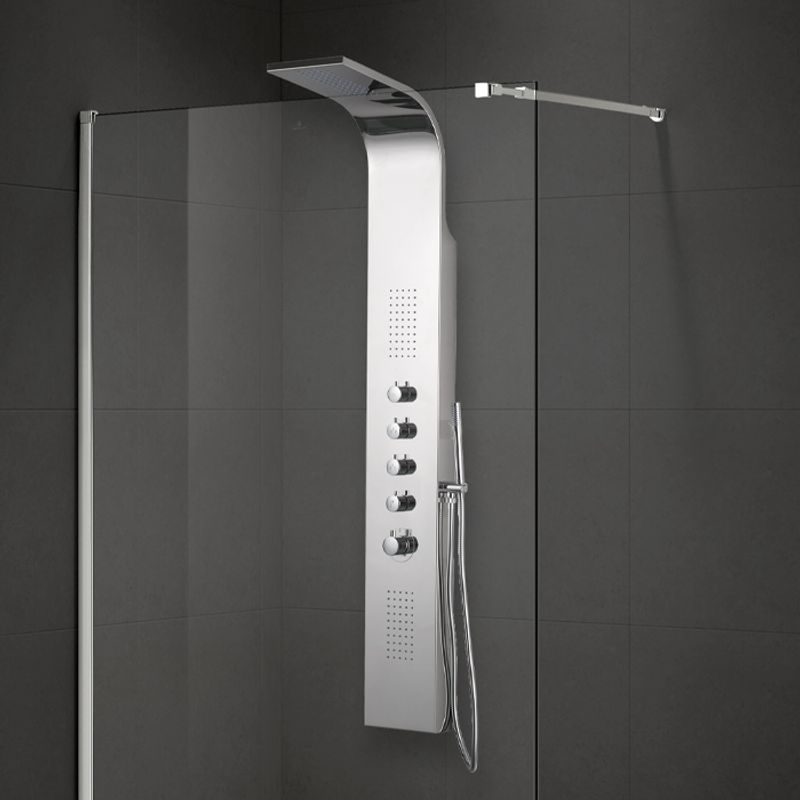 Badnor Perfect Rain dusjpanel m/ termostatbatteri KROM