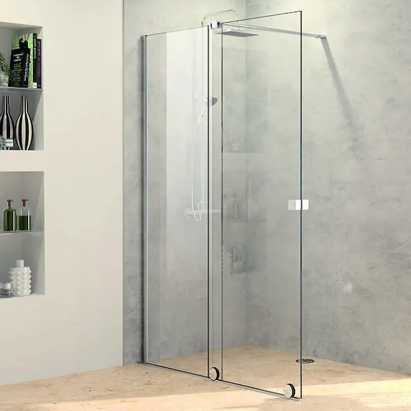 PureDay Walk-in 110-120cm fastfelt og skyvedør (krom)