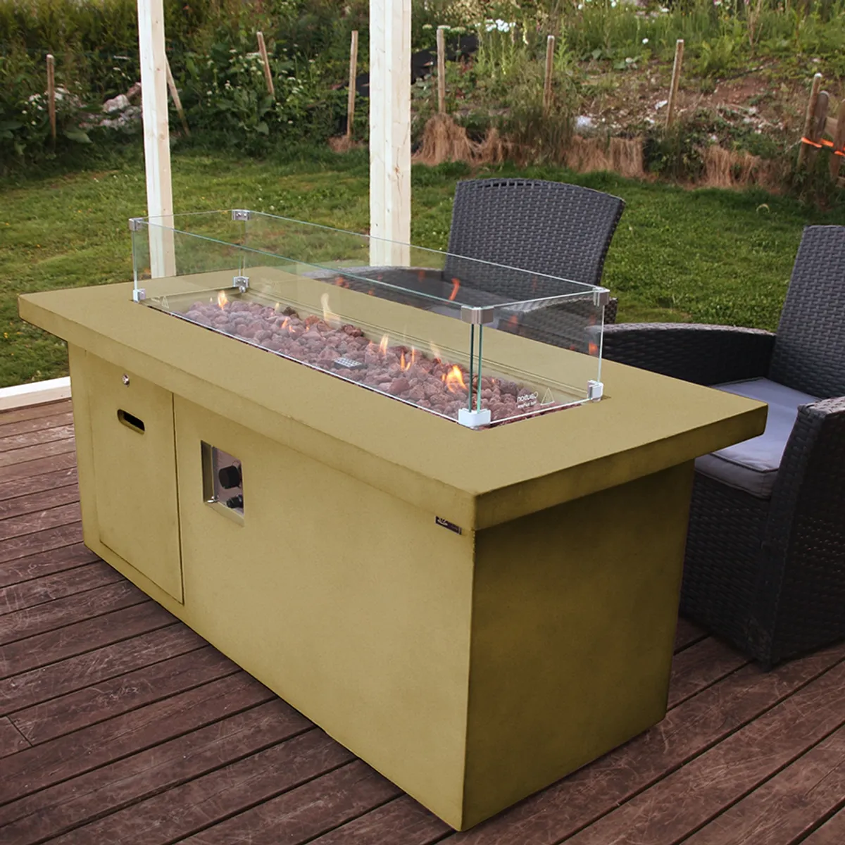 Arctic A-702 gassdrevet peisbord, ANTIQUE BEIGE