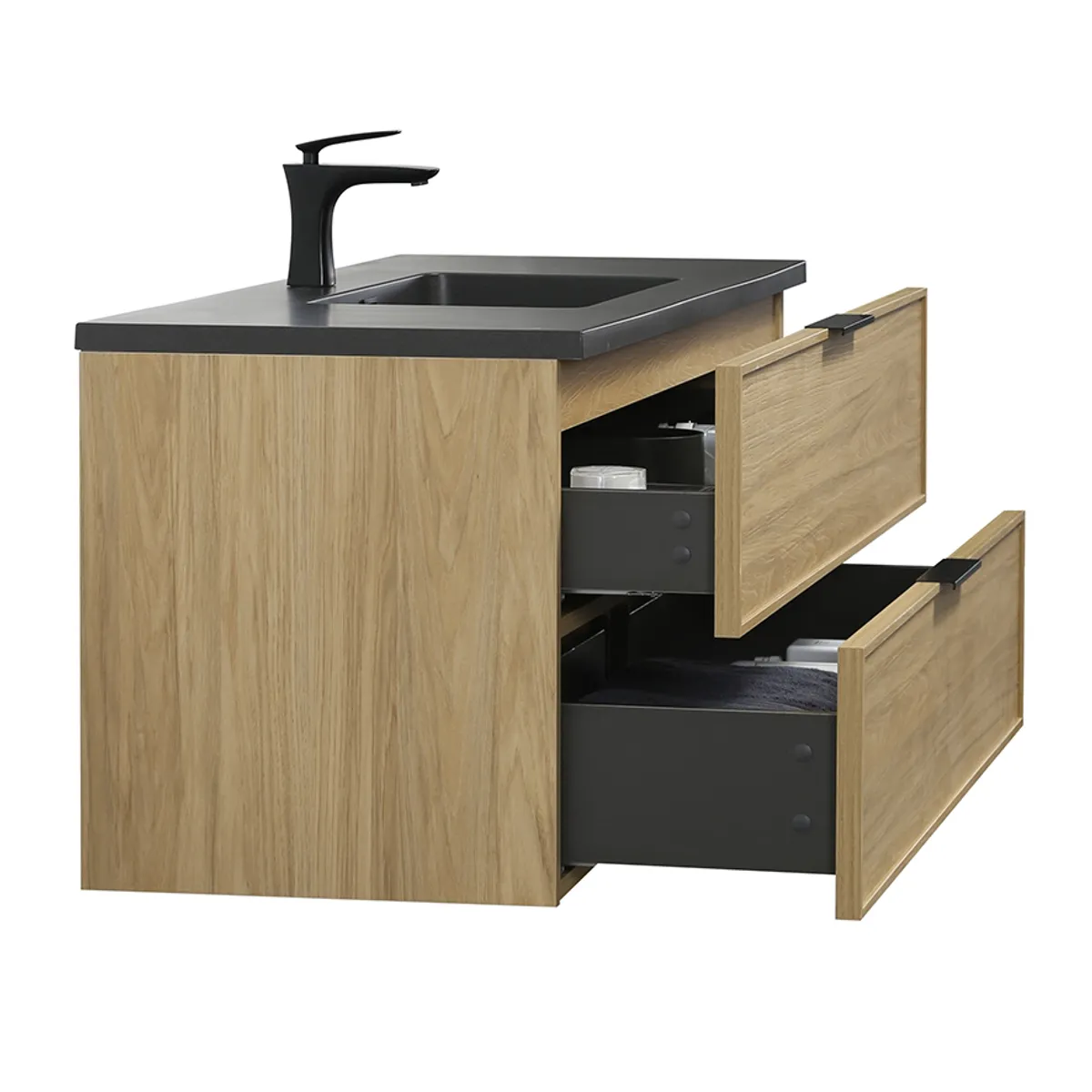 Badnor Melissa 120cm mbl.pk m/enkel servant (98410) Sienna speil m/lys