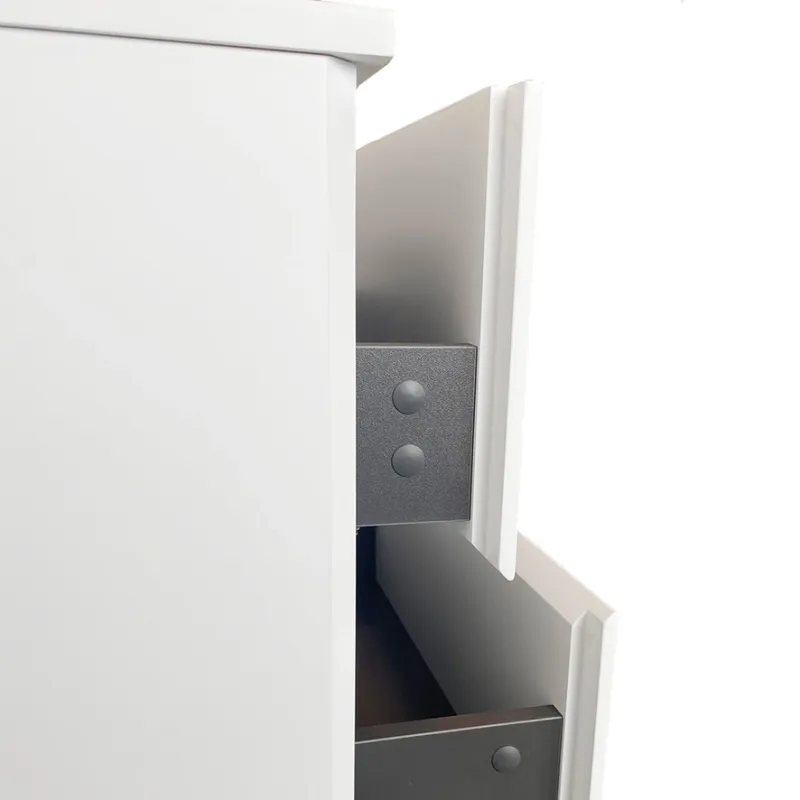 Badnor Melanie HVIT 75cm servantskap m/HVIT benkeplate