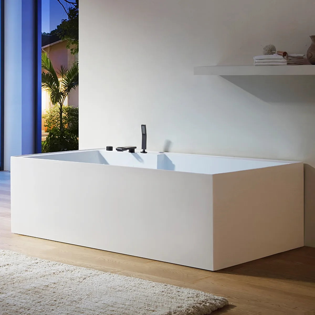 Badnor Sancia designbadekar m/ innb. blandebatt. 180x110cm