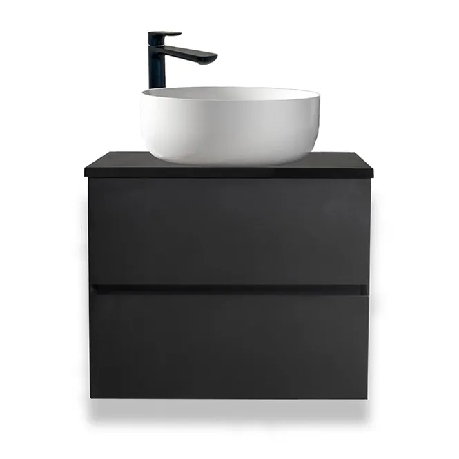 Hovedbilde Badnor Melanie SORT 60cm servantskap m/SORT benkeplate
