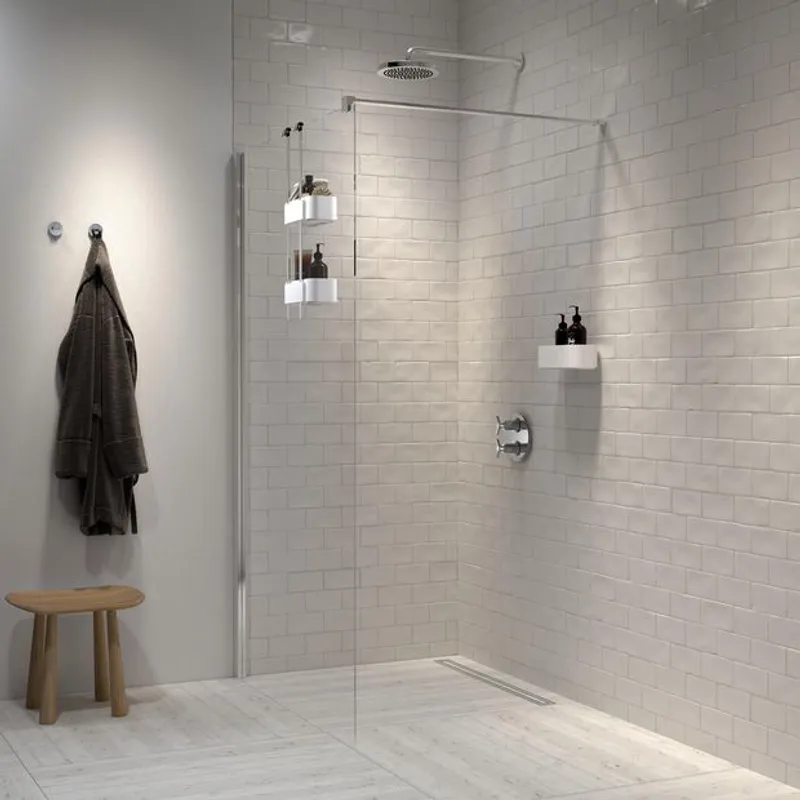 Tiger 2-Store Shower Caddy dusjkurv - matt hvit