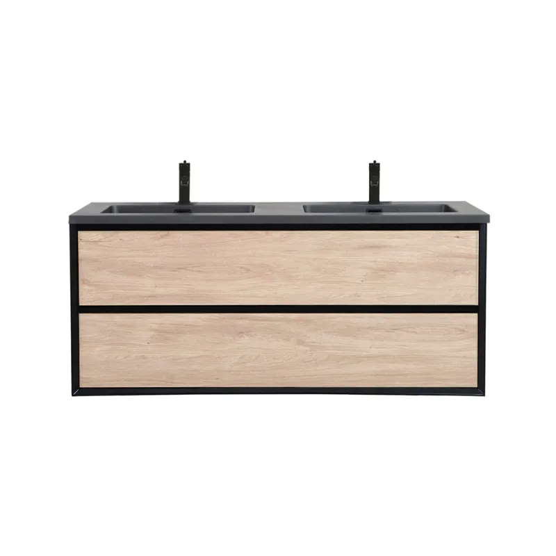 Badnor Martine 120+40cm dobbel servant (6413) Linnie speilskap