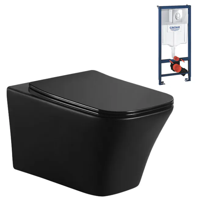 Hovedbilde Toalettpakke: Badnor Treviso / Grohe Rapid SL m/ krom betj. plat