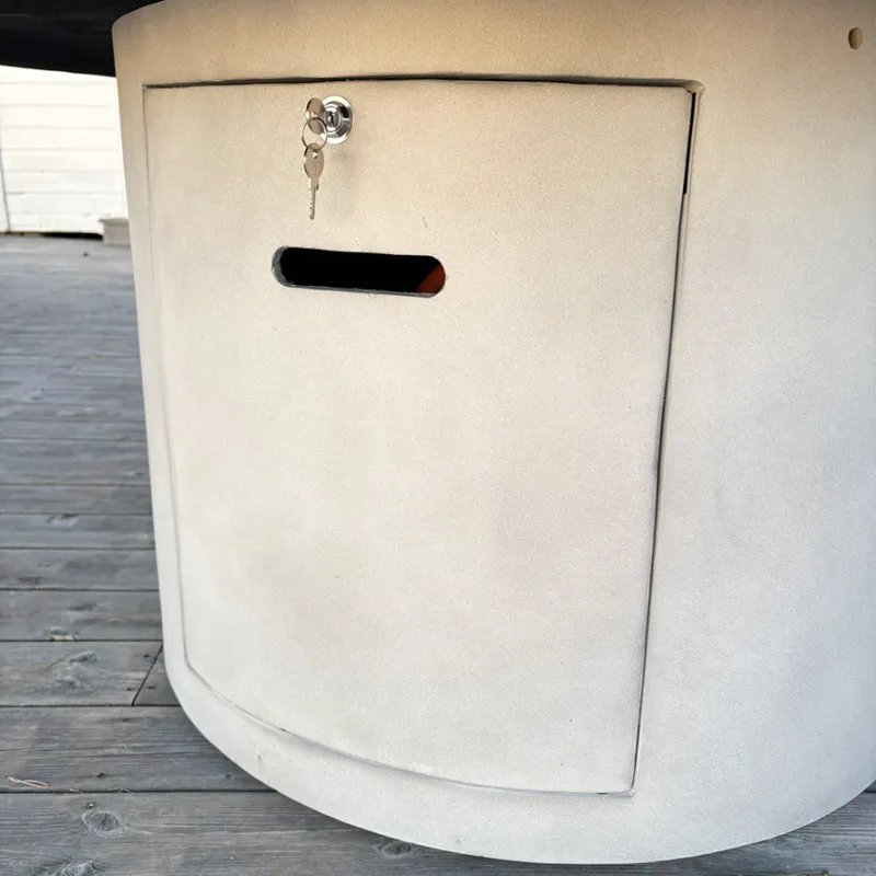 Arctic A-804, Ø122cm gassdrevet peisbord, GRANITE