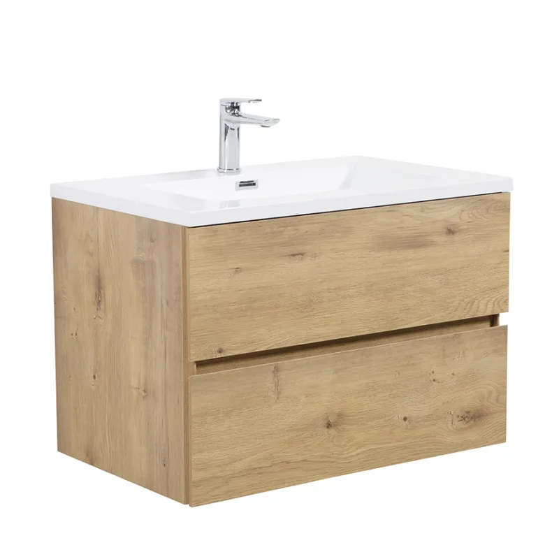 Badnor Mikala 75cm servantskap m/HVIT benkeplate