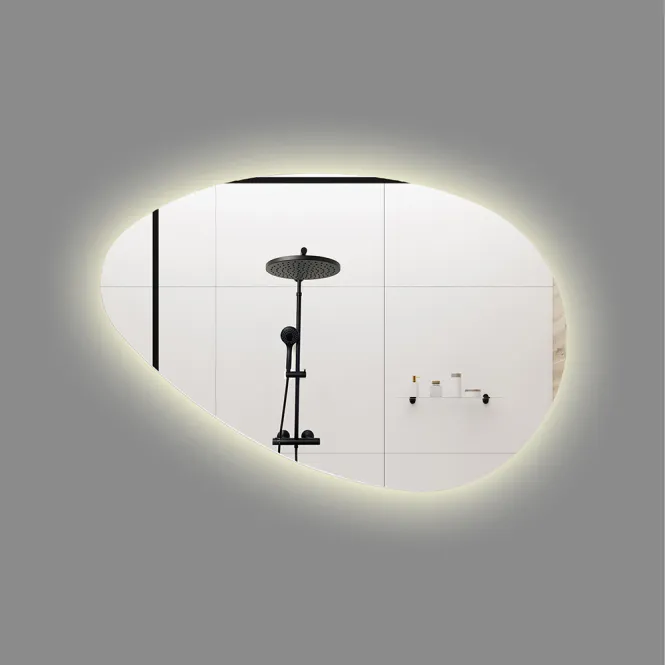 Hovedbilde Badnor Lucy baderomsspeil (80cm) m/LED-belysning - eggformet