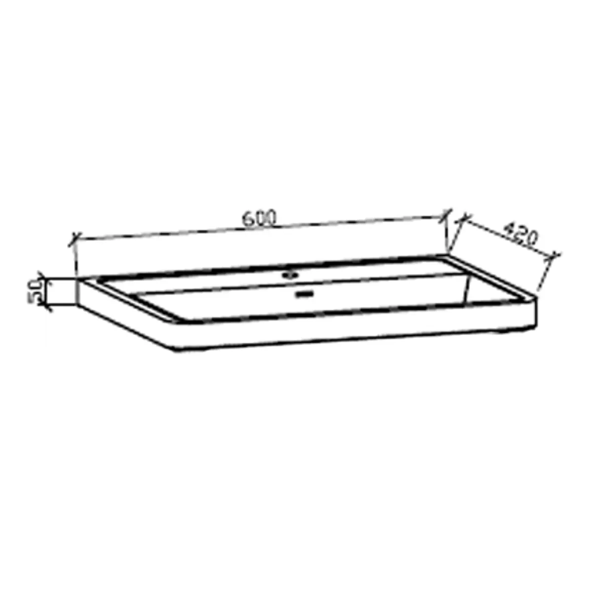 Badnor Mette 60cm servantskap i lys eik m/servant