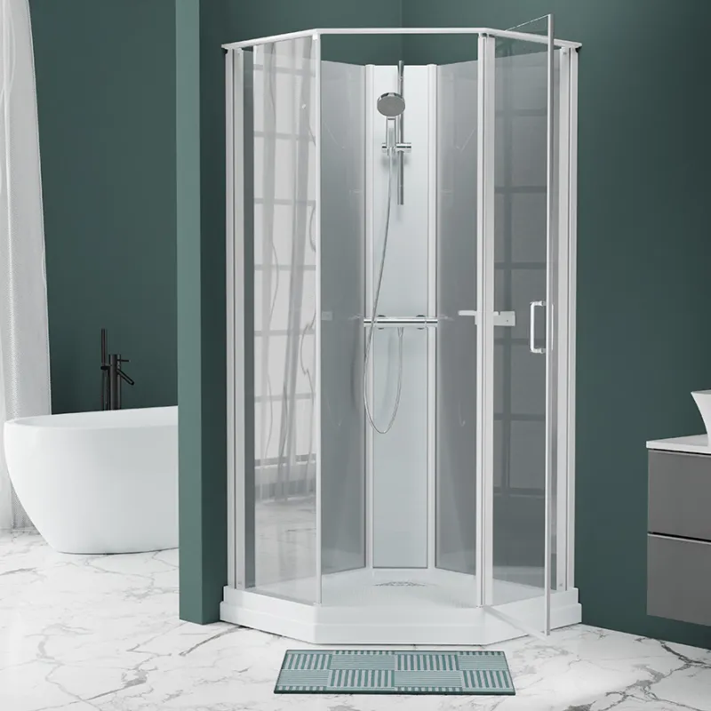 Badnor Nordica White lux 7-3 dusjkabinett 90x90cm m/dusjsett