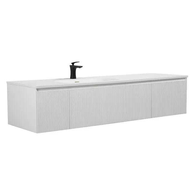 Hovedbilde Badnor Merethe 165cm servantskap m/spile-front HVIT MATT