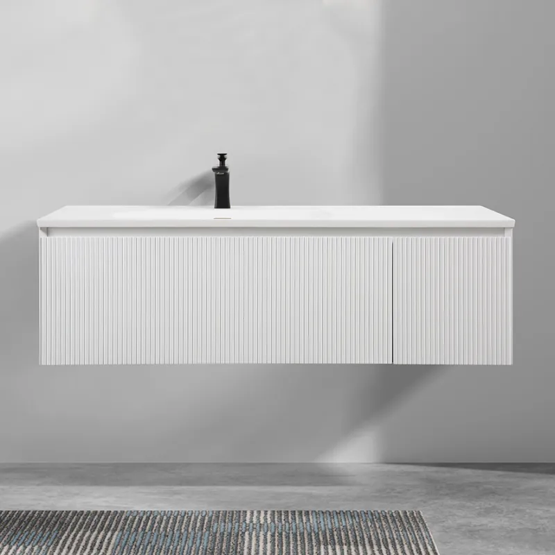 Badnor Merethe 120cm servantskap m/spile-front HVIT MATT