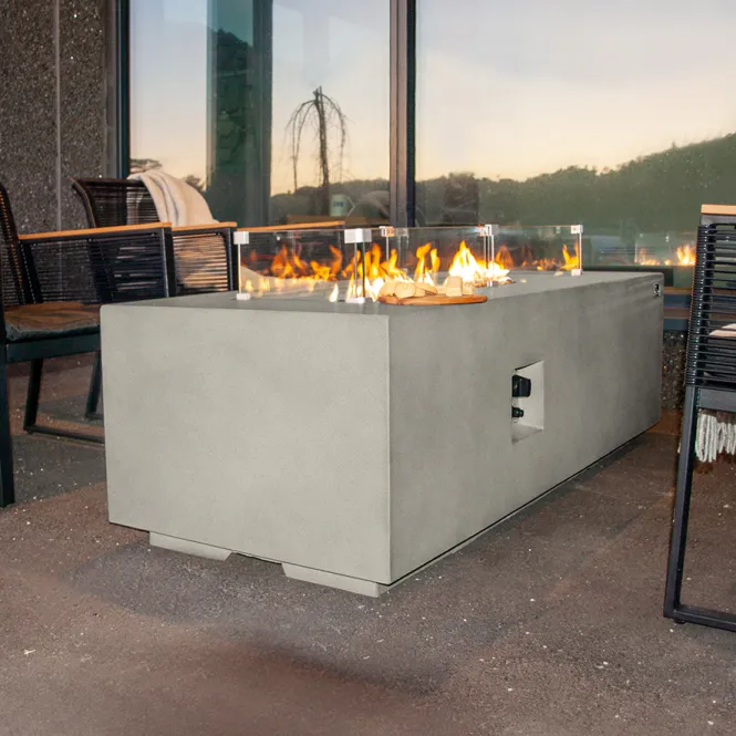 Hovedbilde Arctic A-601 gassdrevet peisbord, CONCRETE GREY