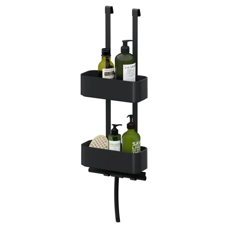 Tiger 2-Store Shower Caddy dusjkurv - matt sort