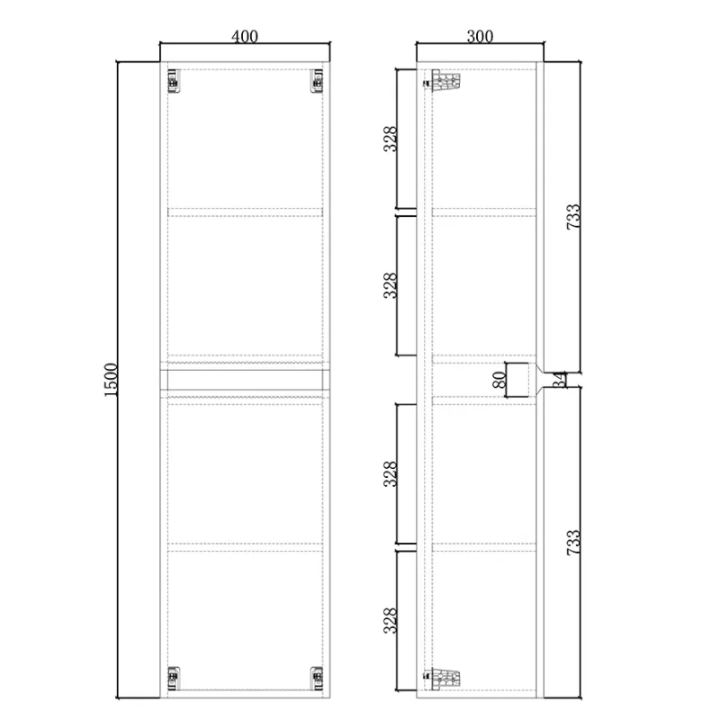 Badnor Merethe 120+40cm møbelpk (7218) Saga ovalt speil
