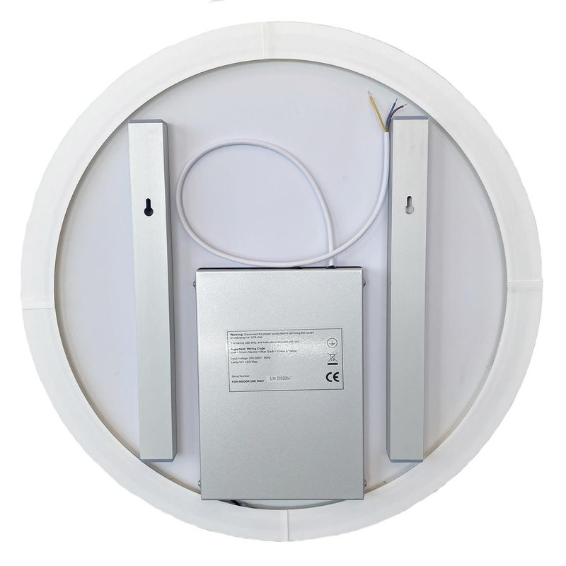 Badnor Lissie rundt baderomsspeil (60cm) med LED-belysning