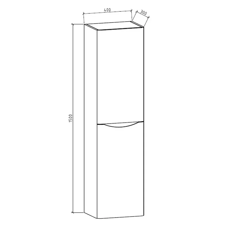 Badnor Mette 120cm dobbel +40cm mbl.lpk (50103) Lone speil