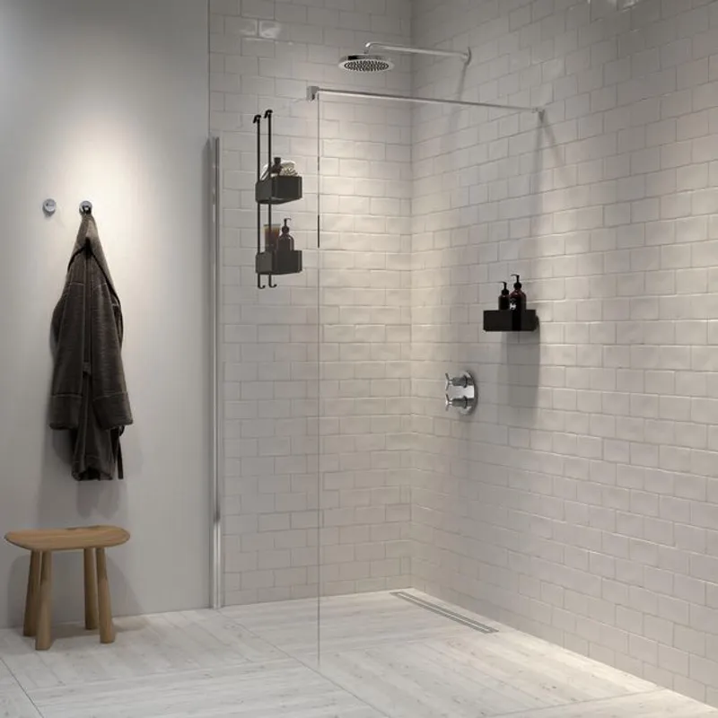 Tiger 2-Store Shower Caddy dusjkurv - matt sort