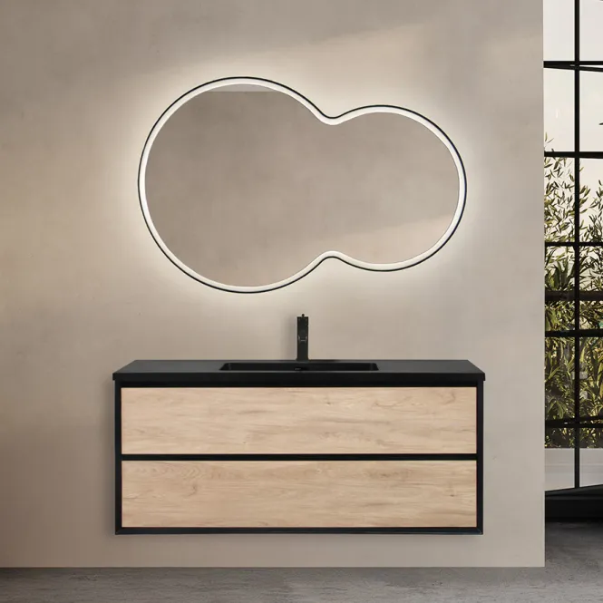 Hovedbilde Badnor Martine 120cm enkel servant (6405) Leonora speil