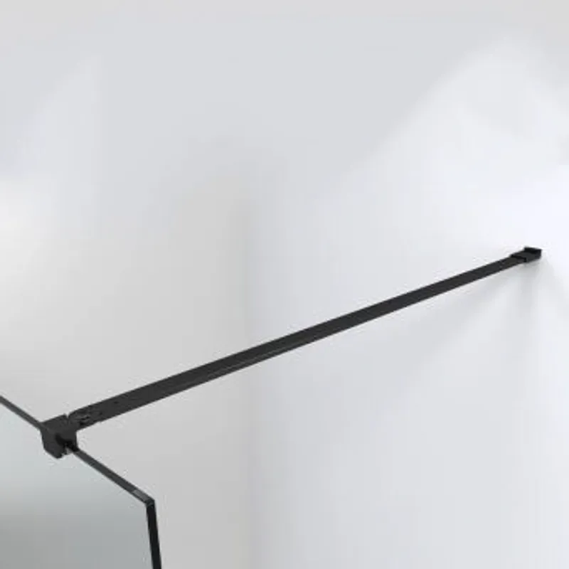 Pyxis fastfelt matt sort Walk-in hjørne 80cm