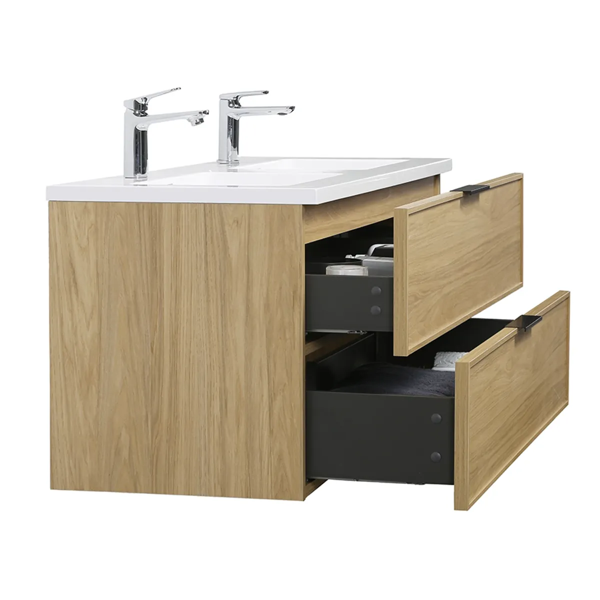 Badnor Melissa 120cm servantskap m/dobbel HVIT servant