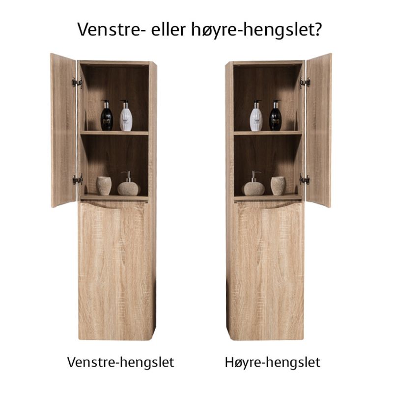 Badnor Mette 120cm dobbel +35cm mbl.lpk (50015) Sissel speil