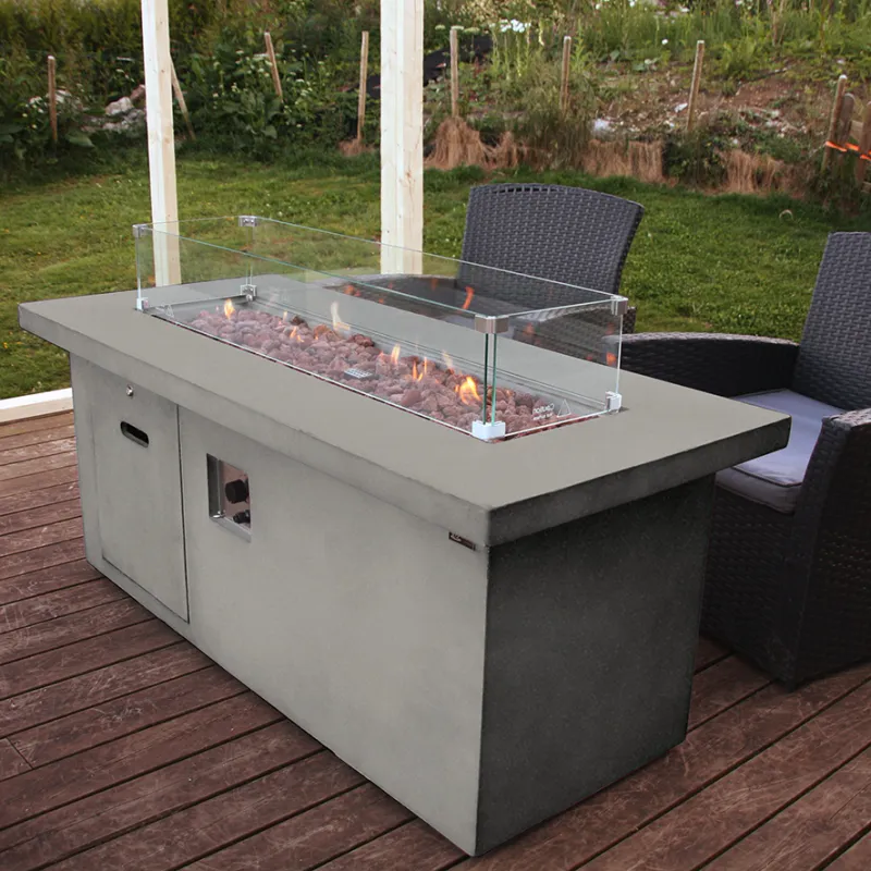 Arctic A-702 gassdrevet peisbord, CONCRETE GREY