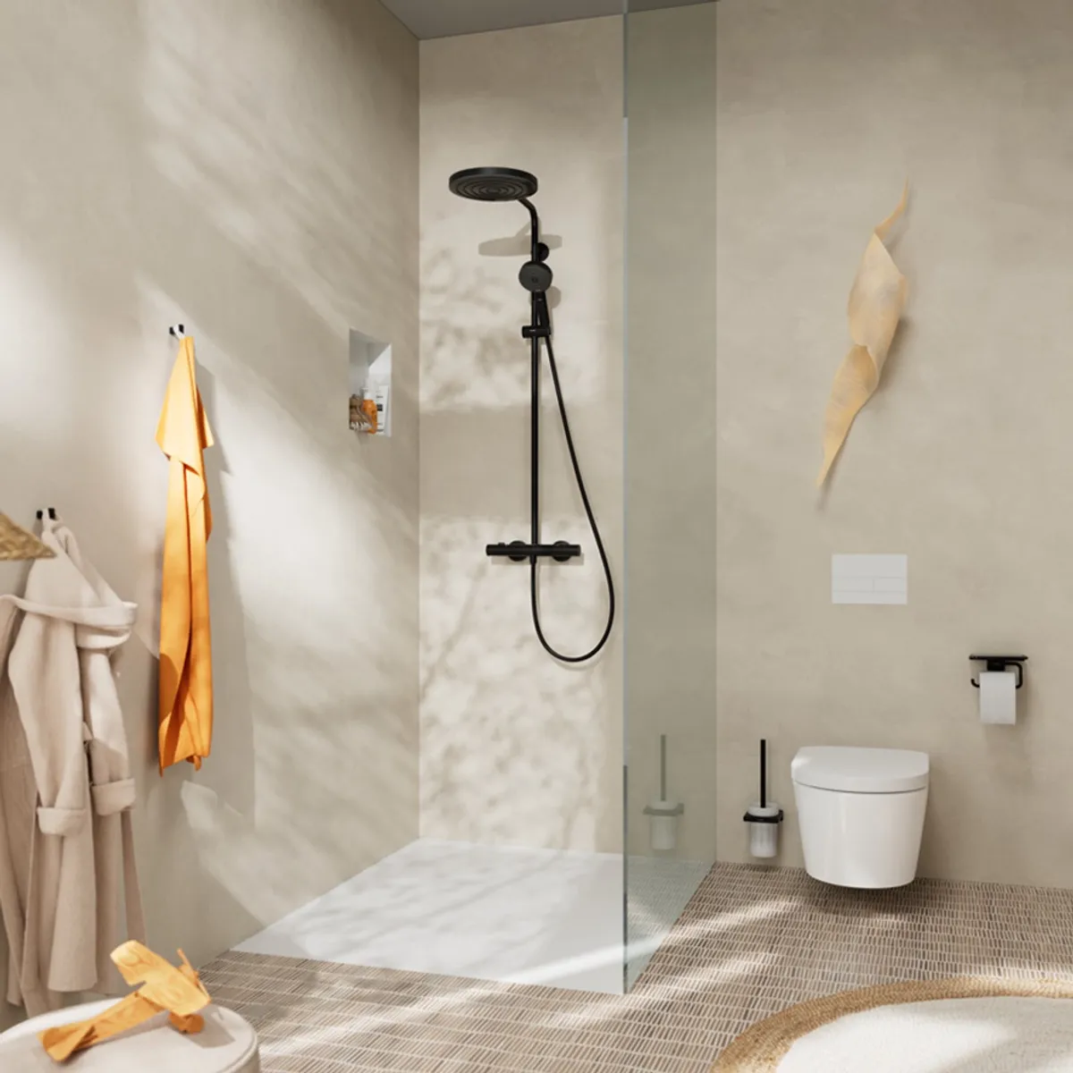 Hansgrohe Pulsify S Puro takdusjsett - MATT SORT