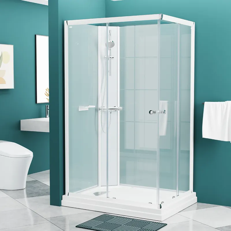 Badnor Nordica White lux 8-3 dusjkabinett 120x90cm m/dusjsett