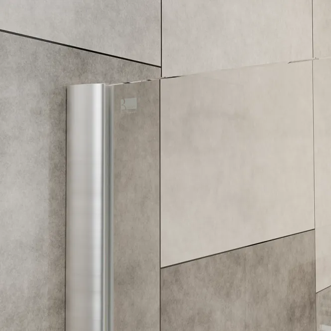 Hovedbilde Badnor Sterling Straight II dusjvegg, 1100x2000mm, KROM, 8mm