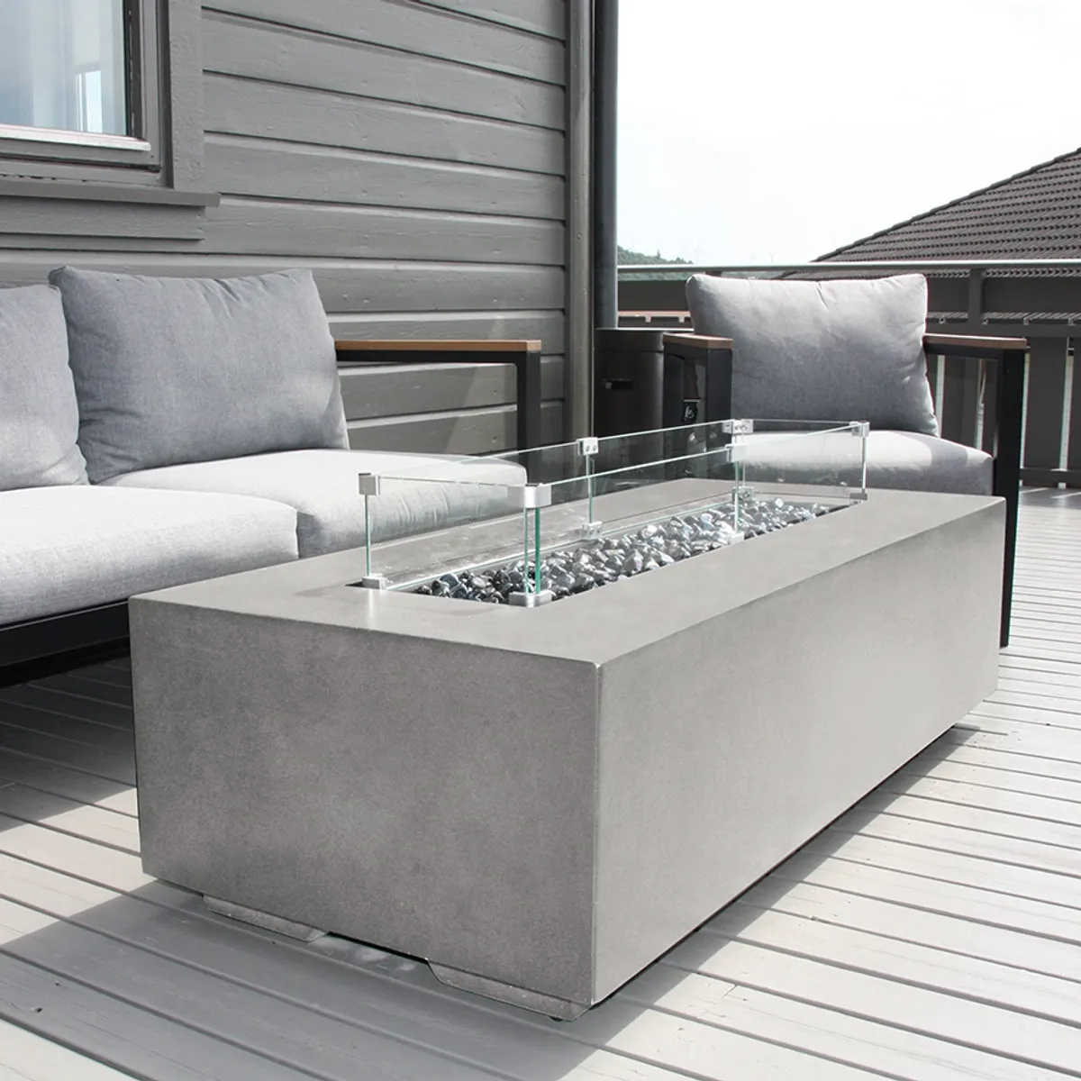 Arctic A-600 gassdrevet peisbord, CONCRETE GREY
