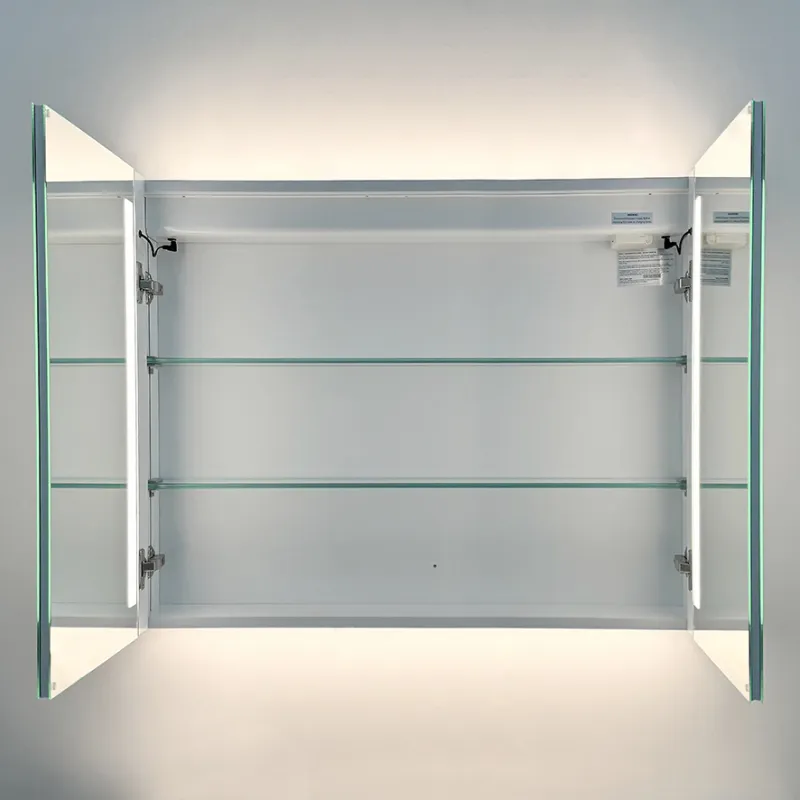 Badnor Mikala 90cm mbl.pk (8302) Lilly speilskap m/lys