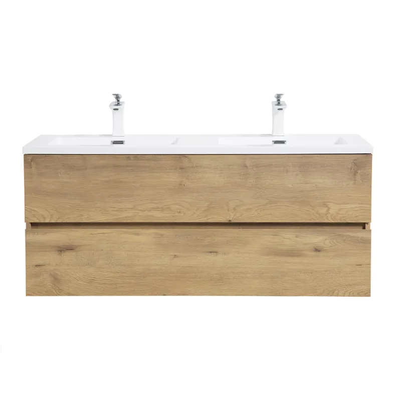 Badnor Mikala 120+40cm dobbel servant (8515) Sissel rundt speil