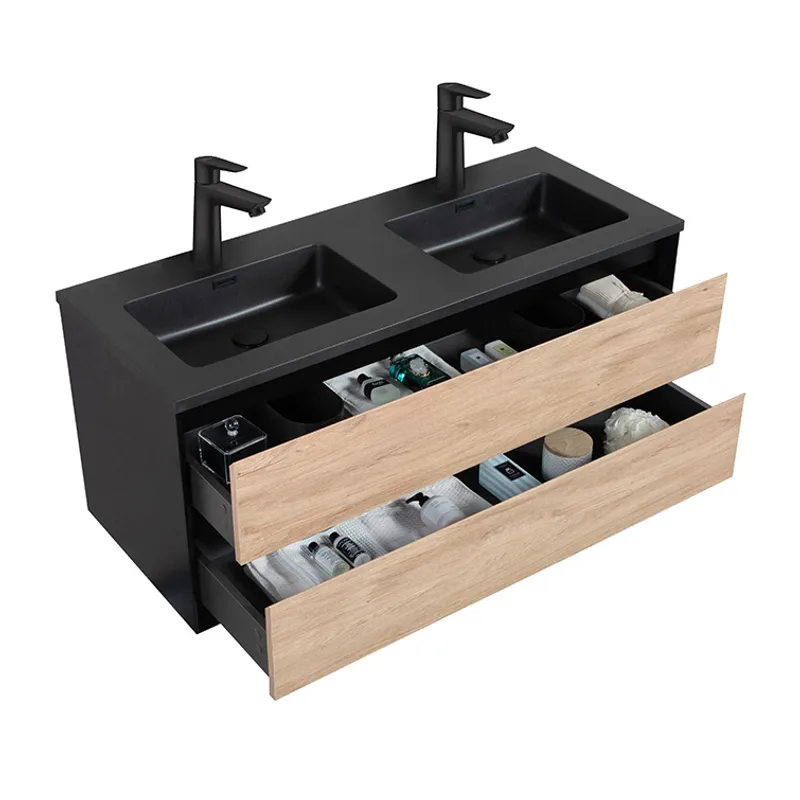 Badnor Martine 120+40cm dobbel servant (6413) Linnie speilskap