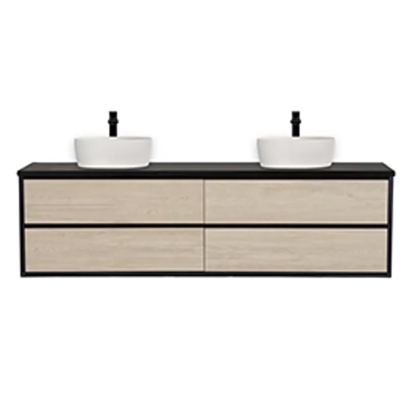 Badnor Benkeplate 180cm, MATT SORT