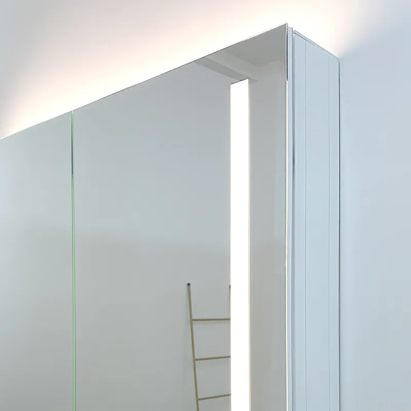 Badnor Mikala 120+40cm enkel servant (8411) Lilly speilskap