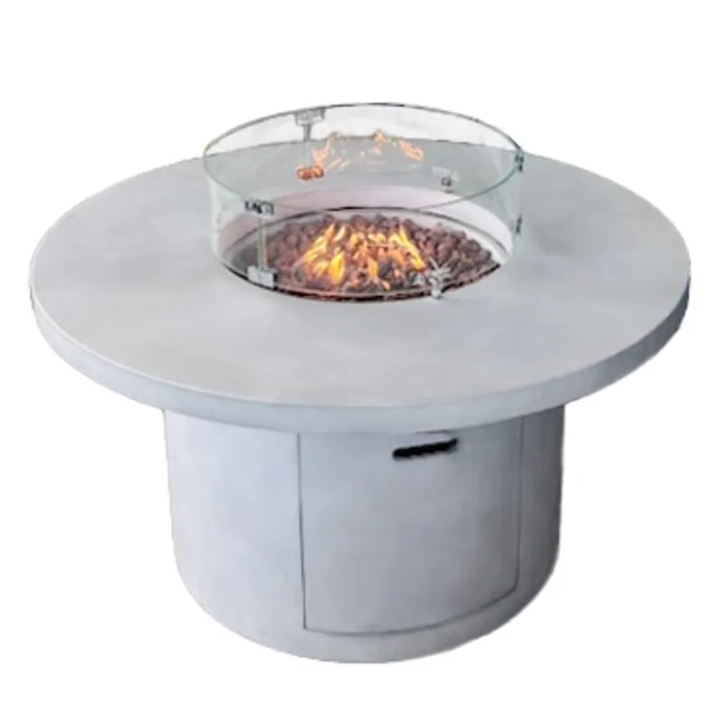 Arctic A-804, Ø122cm gassdrevet peisbord, GRANITE