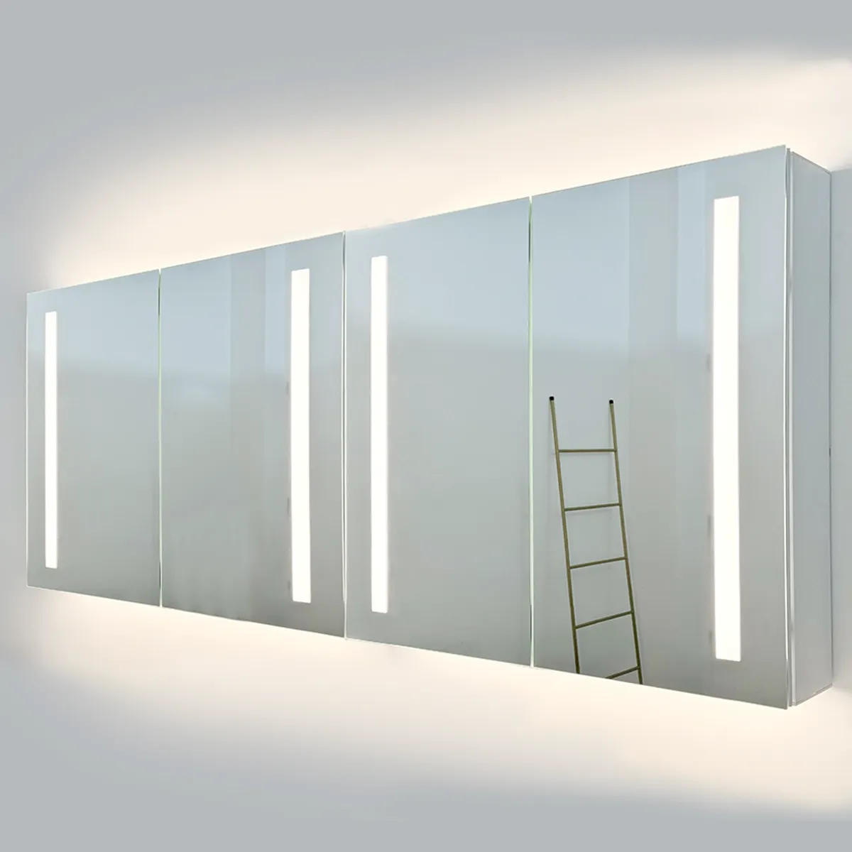 Badnor Marikken 180cm mbl.pk. (2511) Lilly speilskap