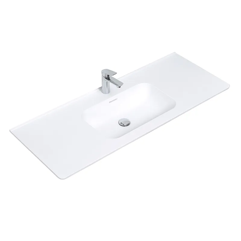 Badnor Marlén MeloStone 120cm enkel servant - MATT HVIT