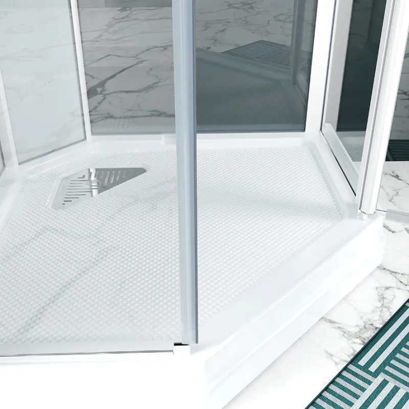 Badnor Nordica White lux 7-3 dusjkabinett 90x90cm m/dusjsett