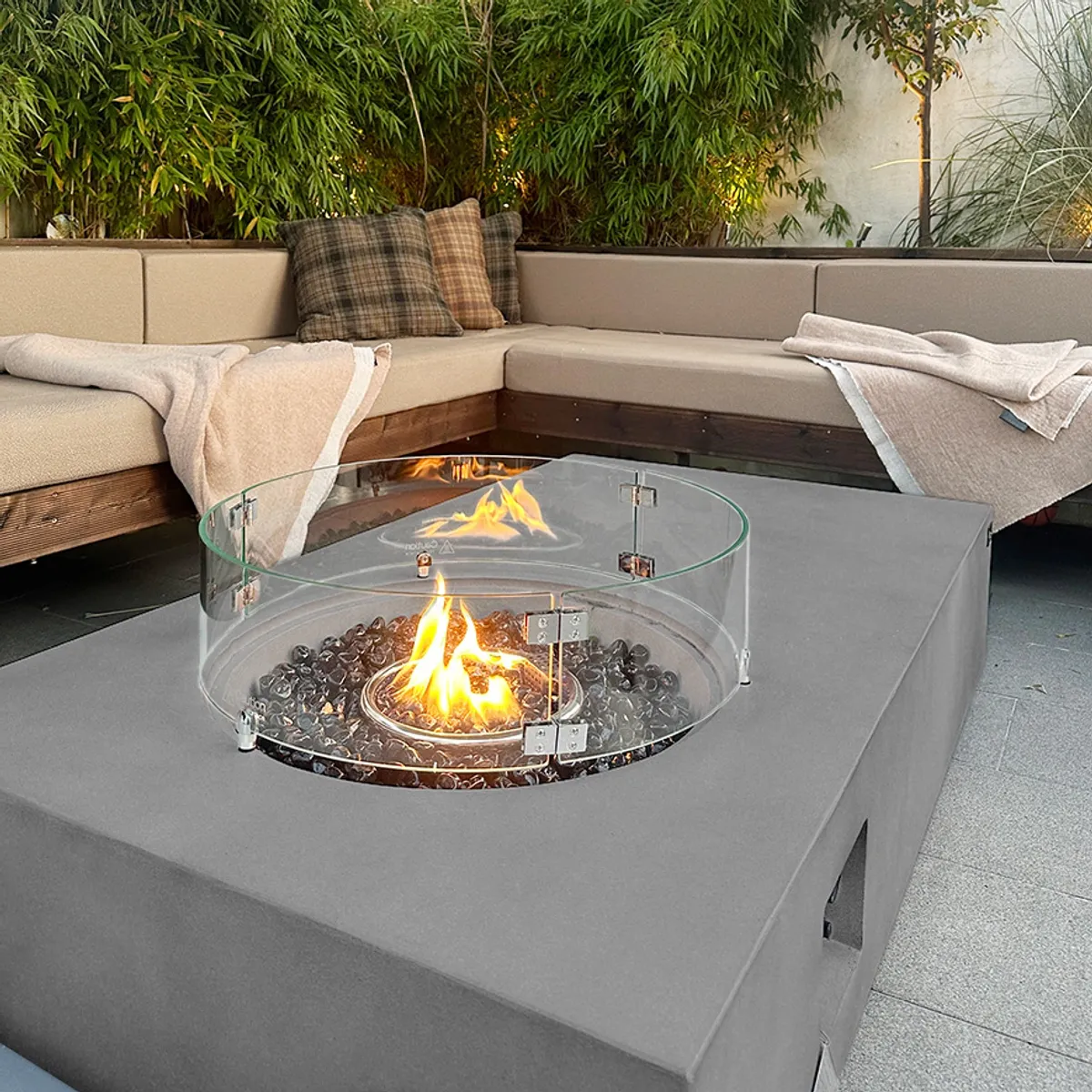 Arctic A-602 gassdrevet peisbord, CONCRETE GREY