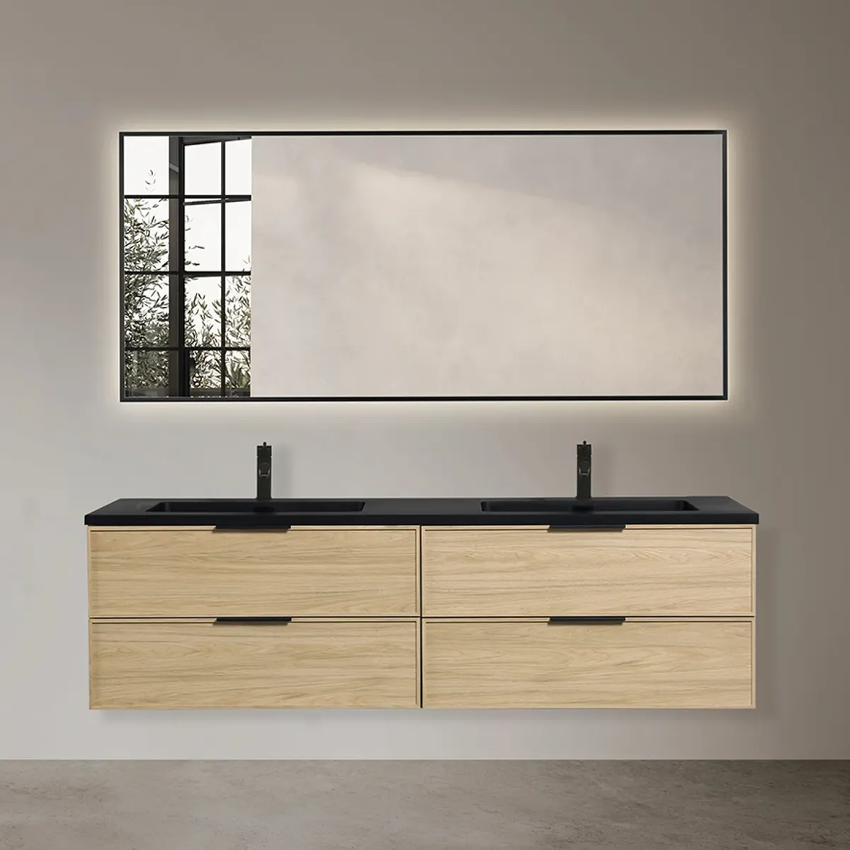 Badnor Melissa 180cm mbl.pk (98720) Saga speil m/lys