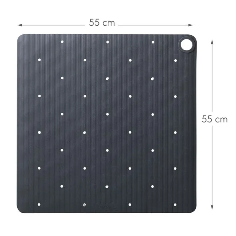 Sealskin Ribb antisklimatte m/krok 55x55cm - ANTRASITT
