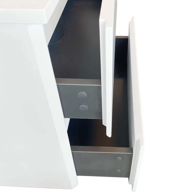 Badnor Melanie HVIT 75cm servantskap m/HVIT benkeplate